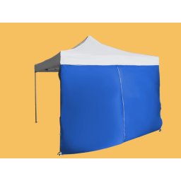 Perete lateral 3m cu ușă - hexagonal, Albastru