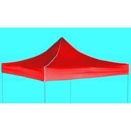 Prelată acoperiș 3x3m - hexagonal, Roșu