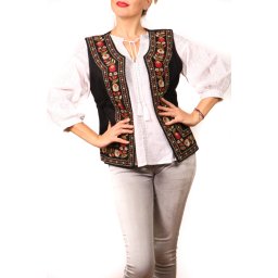 Vesta brodata cu model traditional Suzi