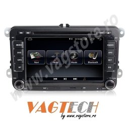 Navigatie V510S Android 9.1 2Gb RAM memorie interna 32Gb WIFI USB GPS pentru Skoda Octavia 2 Superb Yeti Rapid