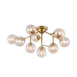Plafoniera globuri bucatarie moderna Dallas, aurie, 12xG9 28W