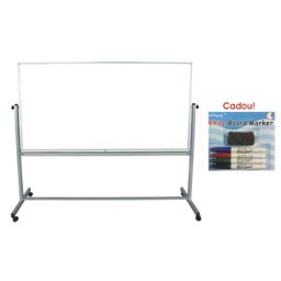WHITEBOARD MAGNETIC ROTATIV 2 FETE 120x180 cm START Office + CADOU!!! (SET 4 MARKER WHITEBOARD + BURETE)