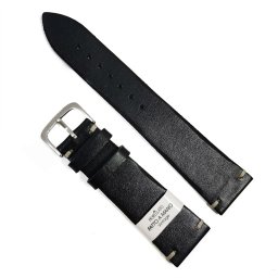 Curea de ceas neagra Morellato Manufatti Vintage 20mm 22mm