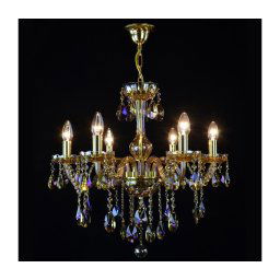 Wranovsky JWZ167061100 - Lustră de cristal pe lanț CLARIT 6xE14/40W/230V