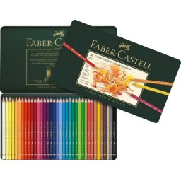 Creioane colorate Polychromos, cutie metal, 36 culori/set Faber-Castell