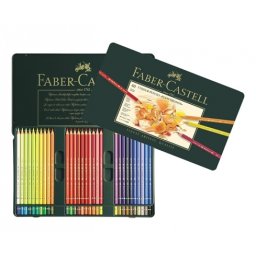 Creioane colorate Polychromos, cutie metal, 60 culori/set Faber-Castell