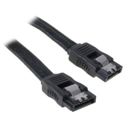 Cablu SATA 3 BitFenix Alchemy 30cm, black/black, BFA-MSC-SATA330KK-RP