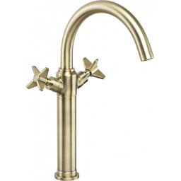 Temisto baterie lavoar inalta cu montaj pe blat finisaj bronz / antichizat BQTM25D