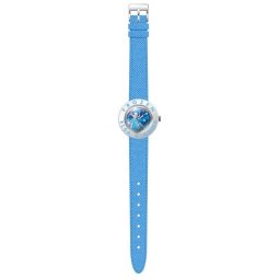 Ceas de mana analogic bleu cu colier Frozen Disney