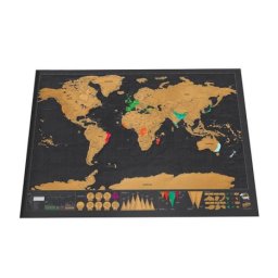 Harta razuibila a lumii, GMO, World Map Deluxe, 42x30 cm