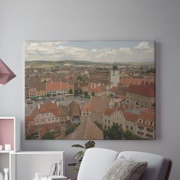 Tablou Canvas Sibiu Vazut De Sus