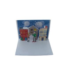 Felicitare 3D Christmas Couple Celebrating