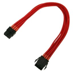 Cablu prelungitor Nanoxia 8-pini PCIe, 30cm, Red, 900300022