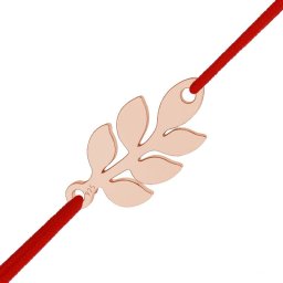Martisor Bratara Argint 925 Placat Aur Roz 18K Crenguta