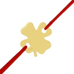 Martisor Bratara Argint 925 Placat Aur 24K Trifoias cu Patru foi