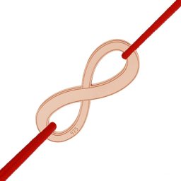 Martisor Bratara Argint 925 Placat Aur Roz 18K Infinit