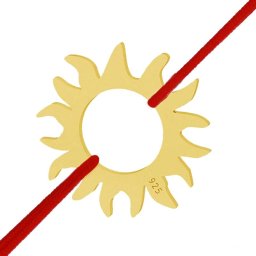 Martisor Bratara Argint 925 Placat Aur 24K Soare