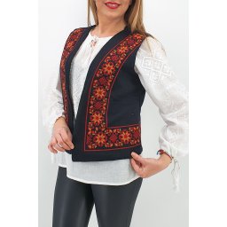 Vesta brodata cu model traditional Narci 2