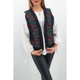 Vesta brodata cu model traditional Angi 6