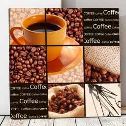 Tablou Canvas Arome de Cafea COF26 (Optiuni Tablou: 40x40cm)