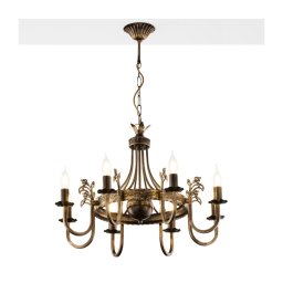 Jupiter 225 - KO 8 - Candelabru KORONA suspendat pe lanț, 8xE14/40W/230V