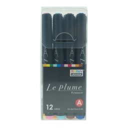 Set 12 markere grafice Le Plume