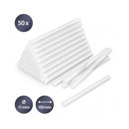 Set batoane transparente de lipici fierbinte Trotec, 50 bucati, Ø 11 mm