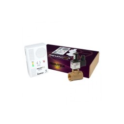 Detector de gaz metan Prevent M cu electrovalva de alama 1/2, echipament complet, transport gratuit