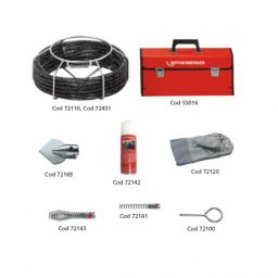 Set de unelte si spirale 16 pentru R600 Rothenberger , cod 072945x