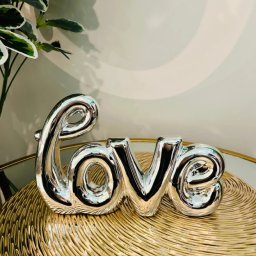 Decoratiune Ceramica Love, 17 x 25 cm