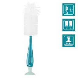 Perie biberoane 2 in 1 albastru