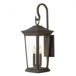 Aplică clasică de exterior Bromley, H-63cm, bronz, 3x60W, HK-BROMLEY2-L