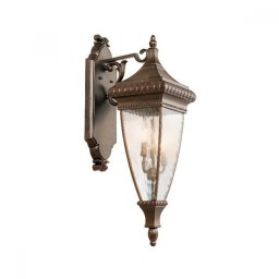 Aplică renascentista Large Venetian Rain, bronz/clar, H-64cm, IP44, KL-VENETIAN2-M