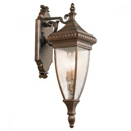 Aplică renascentista XL Venetian Rain, bronz/clar, H-79cm, IP44, KL-VENETIAN2-L