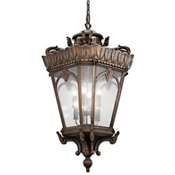 Pendul gigantic Tournai XXL, H-85cm, 4x100W-E27, IP44, bronz, KL-TOURNAI8G-XL