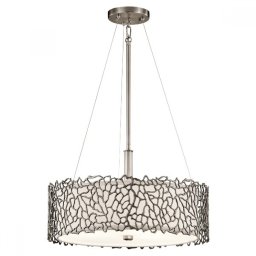Lustră-SemiPlafonieră Silver Coral, D-46cm, 3x100W-E27, KL-SILVER-CORAL-P-A
