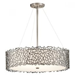 Lustră Silver Coral, D-56cm, 4x100W-E27, gri argintiu, KL-SILVER-CORAL-P-B