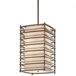 Lustră design Moxie, 4x100W, bronz, L-46cm,, H-79cm, H=104-160cm, KL-MOXIE-FP-L
