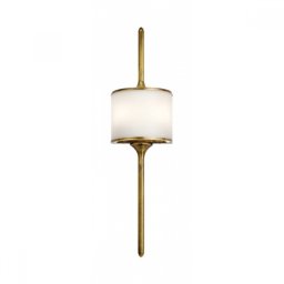 Aplică baie Mid-Century Mona H-56cm, alamă, IP44, 2x3,5W-LED, KL-MONA-S-NBR