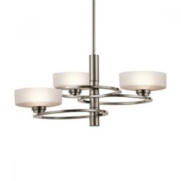 Lustră Kichler Aleeka, argintie, D:72 cm, H:45-135 cm, 3x40W-G9, KL-ALEEKA3