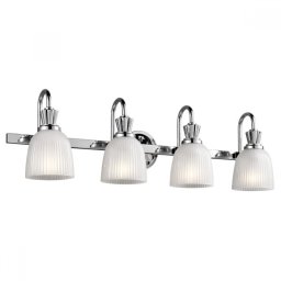 Aplică oglinda Kichler Cora, crom/alb, L:83cm, H:25cm, 4xG9, KL-CORA4-BATH