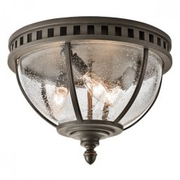 Plafonieră Kichler Halleron, bronz Londonderry, D:31cm, 3x40W-E14, KL-HALLERON-F