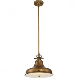 Pendul Quoizel Emery, alamă, D:34cm, H:42-104cm, 1x100W-E27, QZ-EMERY-P-M-WS