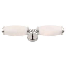 Aplică ELIOT, nichel, H:9.5cm, IP44, 2 becuri, BATH-ELIOT2-PC