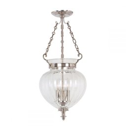 Pendul Finsbury, nichel, D27,5 cm, H52-72cm, 3 becuri, FP-P-M-POL-NCKL