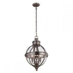 Lustră sferică Adams, 3xE14, D:37,1 cm, nichel, FE-ADAMS-3P-ANL
