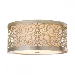 Plafonieră Arabesque, argintiu patinat, D:37,1cm, FE-ARABESQUE-F