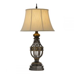 Veioză Augustine FE-AUGUSTINE-TL, H:89,5 cm, maro antichizat
