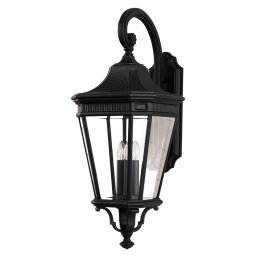 Aplică COTSWOLD Large, negru, H:76.2cm, IP44, 3 becuri, FE-COTSLN2-L-BK
