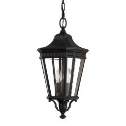 Pendul COTSWOLD Medium, negru, H:155cm, IP23, 2 becuri, FE-COTSLN8-M-BK